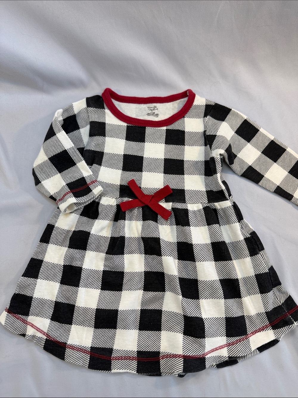 Touched by Nature - long sleeve Organic Cotton Gingham Dress